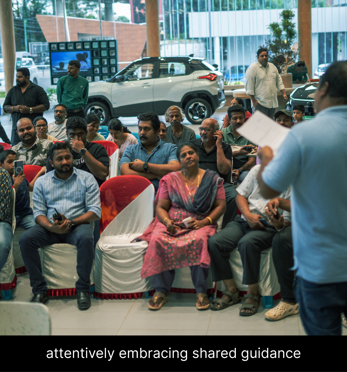 attentively